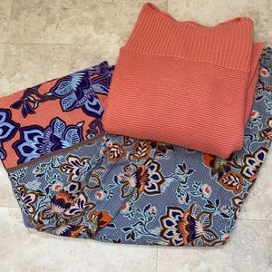 EUC Loft wide leg summer pant size small